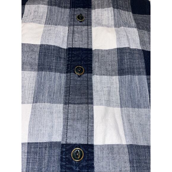 Orvis Shirt XL Mens Blue White Checkered Plaid Button Long Sleeve Cotton - Picture 3 of 13